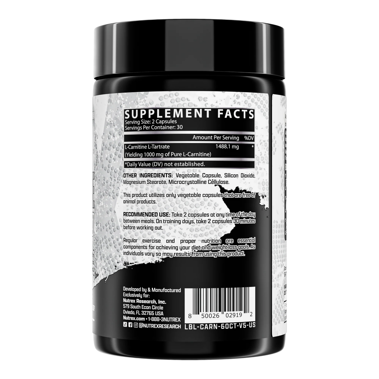 L-CARNITINA NUTREX 60CAPS.