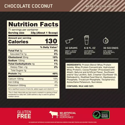 GOLD STD 100% WHEY 5 Lb+