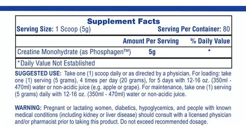 MONOHIDRATO DE CREATINA 80ser