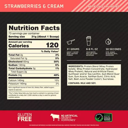 GOLD STD 100% WHEY 5 Lb+