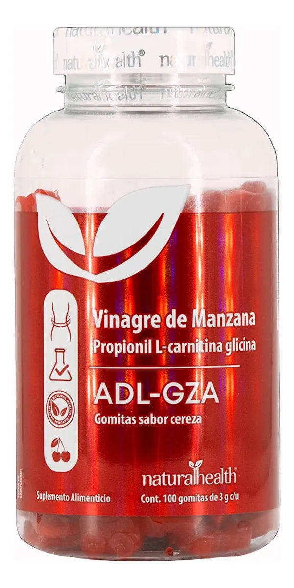 VINAGRE DE MANZANA ADL-GZA CEREZA 100 GOMITAS